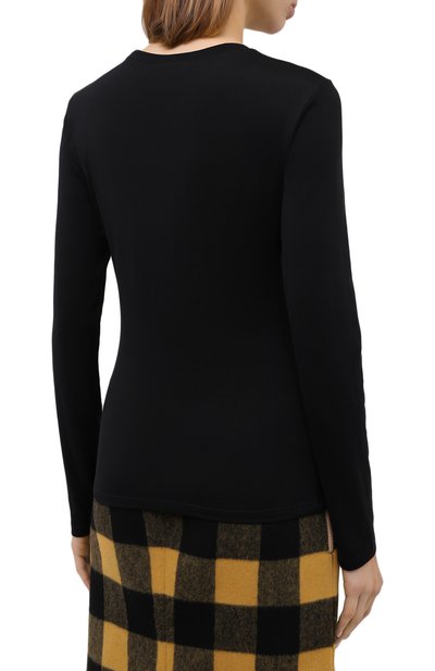 Хлопковый лонгслив THEORY черного цвета по цене 8830 руб., арт. I1124511, фото 4 Хлопковый лонгслив THEORY, арт. I1124511, фото 4