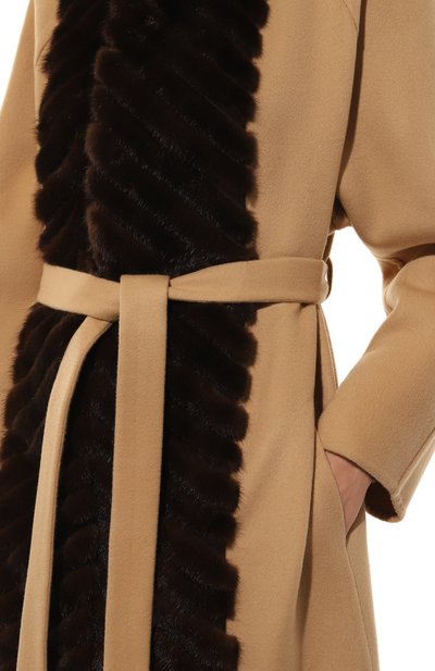 Кашемировое пальто с отделкой из меха норки SABLEFUR, арт. 72213-SB-13, фото 5
