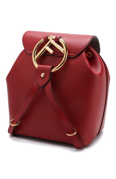 Кожаный рюкзак с клапаном FENDI, арт. 8BZ043 A18B, фото 3