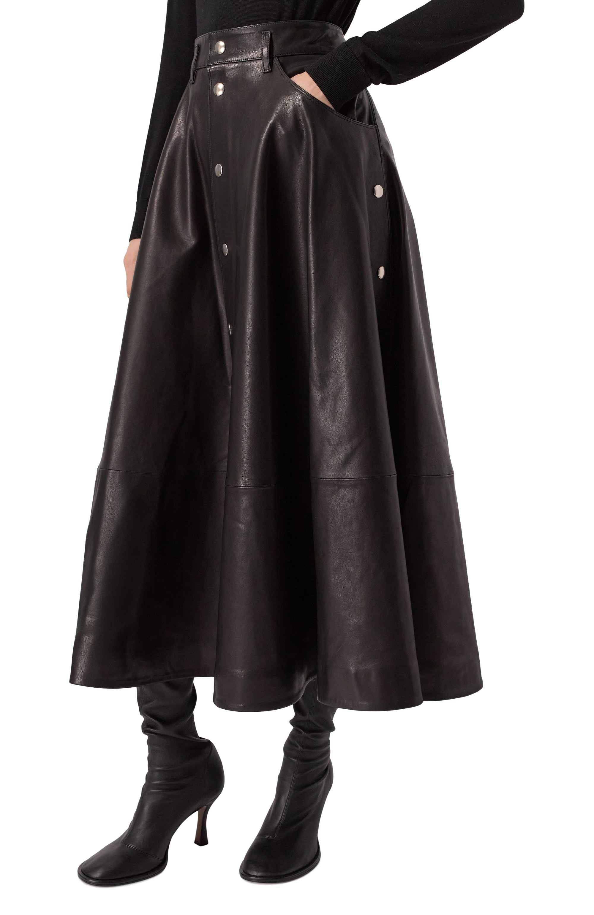 Кожаная юбка PETAR PETROV, арт. S25LR2, фото 3