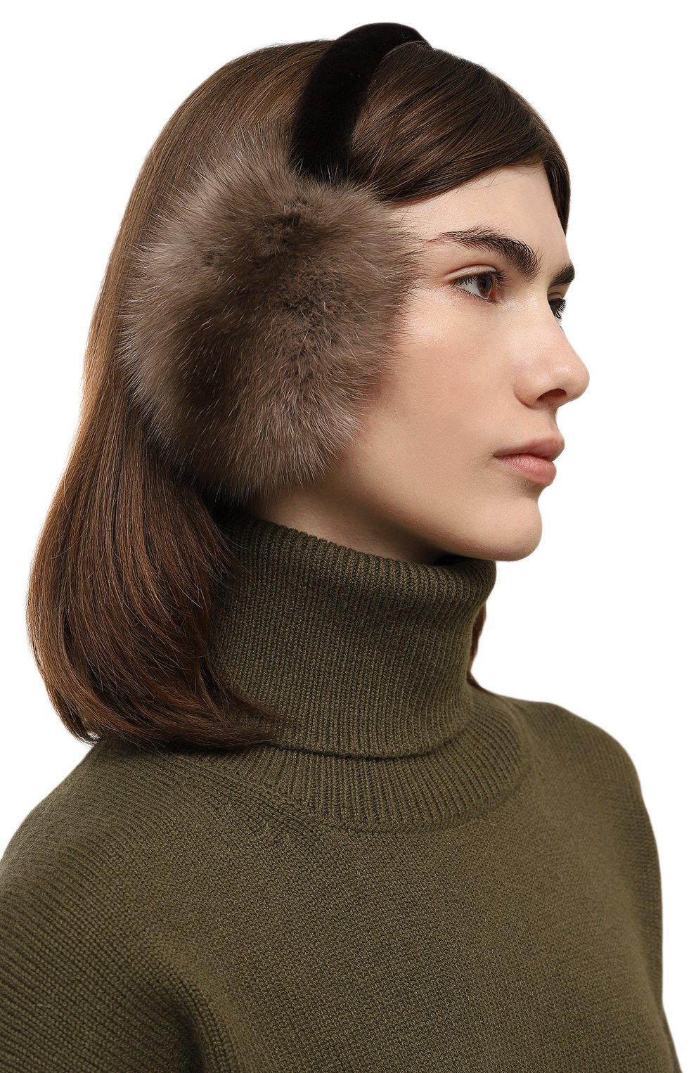 Меховые наушники из норки и соболя VICTORIA KUSENKOVA, арт. 990213605087, фото 2