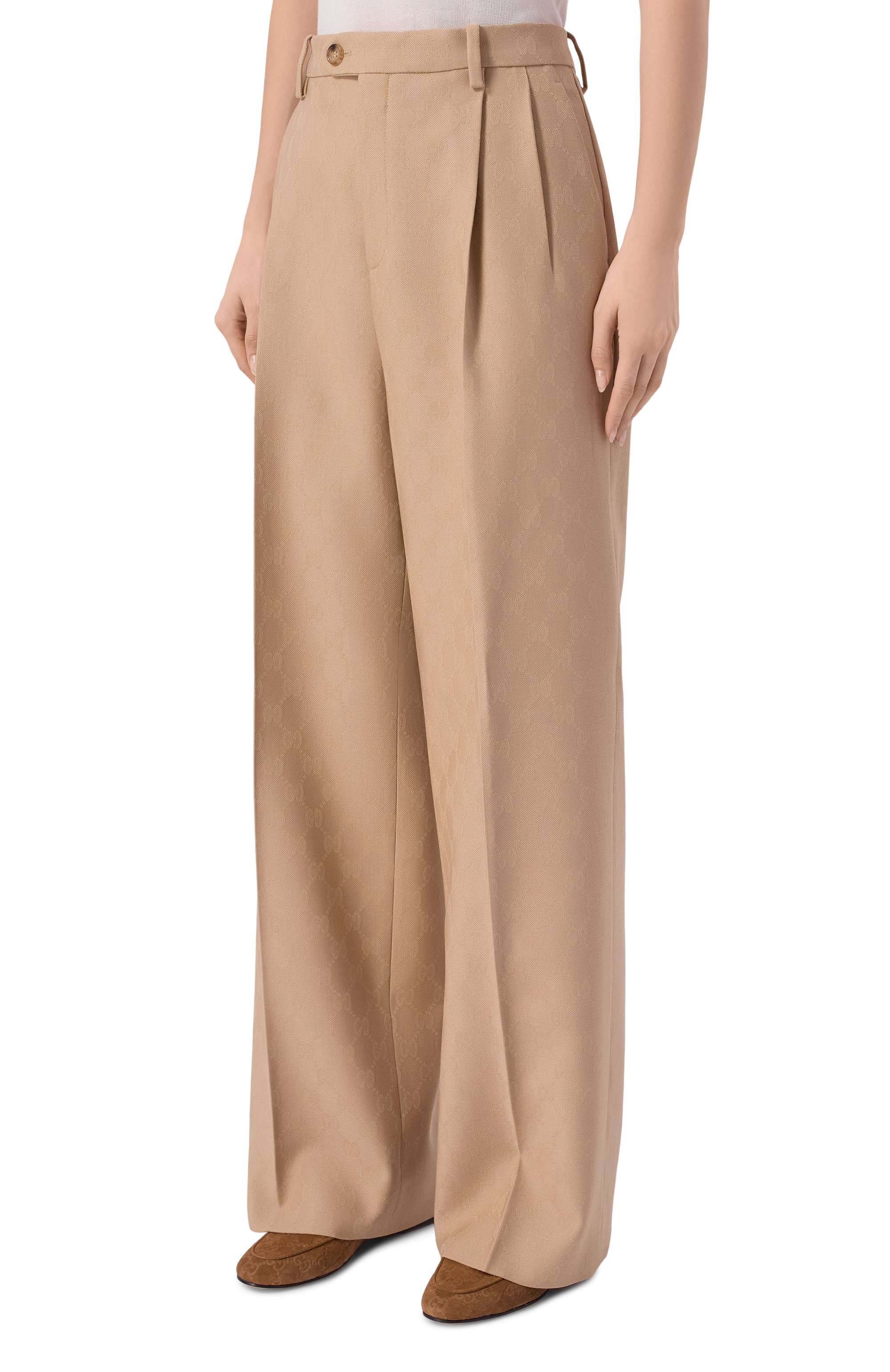 Шерстяные брюки GUCCI, арт. 715693/ZAKF8, фото 3