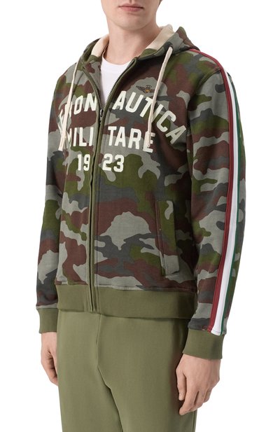 Хлопковая толстовка AERONAUTICA MILITARE разноцветного цвета по цене 26250 руб., арт. FE2070UF00678, фото 3 Хлопковая толстовка AERONAUTICA MILITARE, арт. FE2070UF00678, фото 3