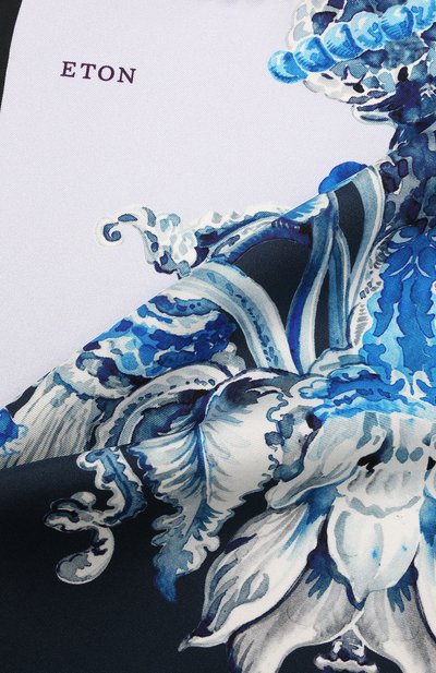 Шелковый платок ETON синего цвета по цене 6150 руб., арт. A000 32959, фото 2 Шелковый платок ETON, арт. A000 32959, фото 2