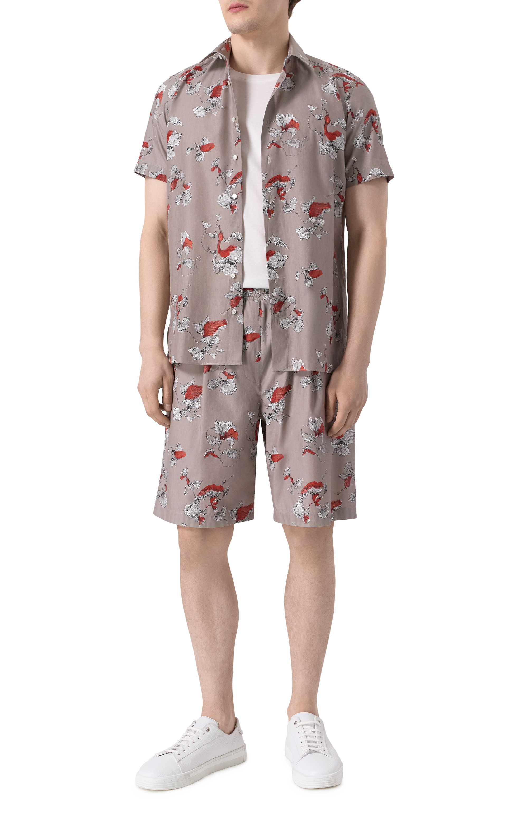 Рубашка изо льна и хлопка ZILLI, арт. SP0Z01M085024002F, фото 2