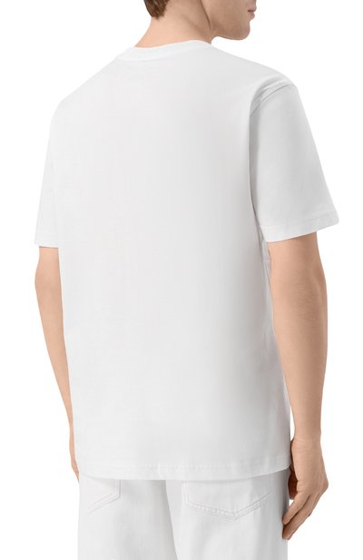 Хлопковая футболка DIESEL белого цвета по цене 6205 руб., арт. A21037/0QIAM, фото 4 Хлопковая футболка DIESEL, арт. A21037/0QIAM, фото 4