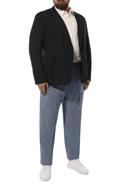 Льняная рубашка CORTIGIANI белого цвета по цене 63400 руб., арт. 5SC6010000, фото 2 Льняная рубашка CORTIGIANI, арт. 5SC6010000, фото 2