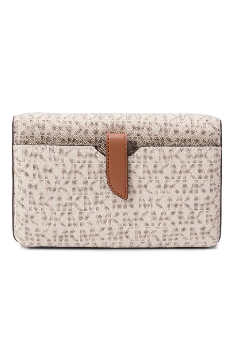 Женская сумка heather xs MICHAEL MICHAEL KORS кремового цвета, арт. 32F2G7HC1B | Фото 6 (Размер: mini; Автоматизация состава: Проставлено; Автоматизация ТО: Проставлено; Материал: Экокожа, Канва)