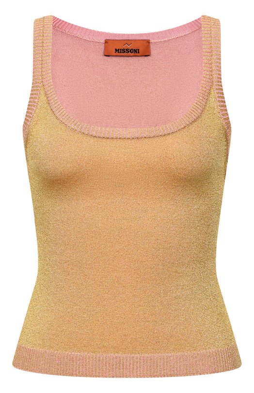 Топ из вискозы Missoni DC26SK01/BK01H3 Бежевый DC26SK01/BK01H3
