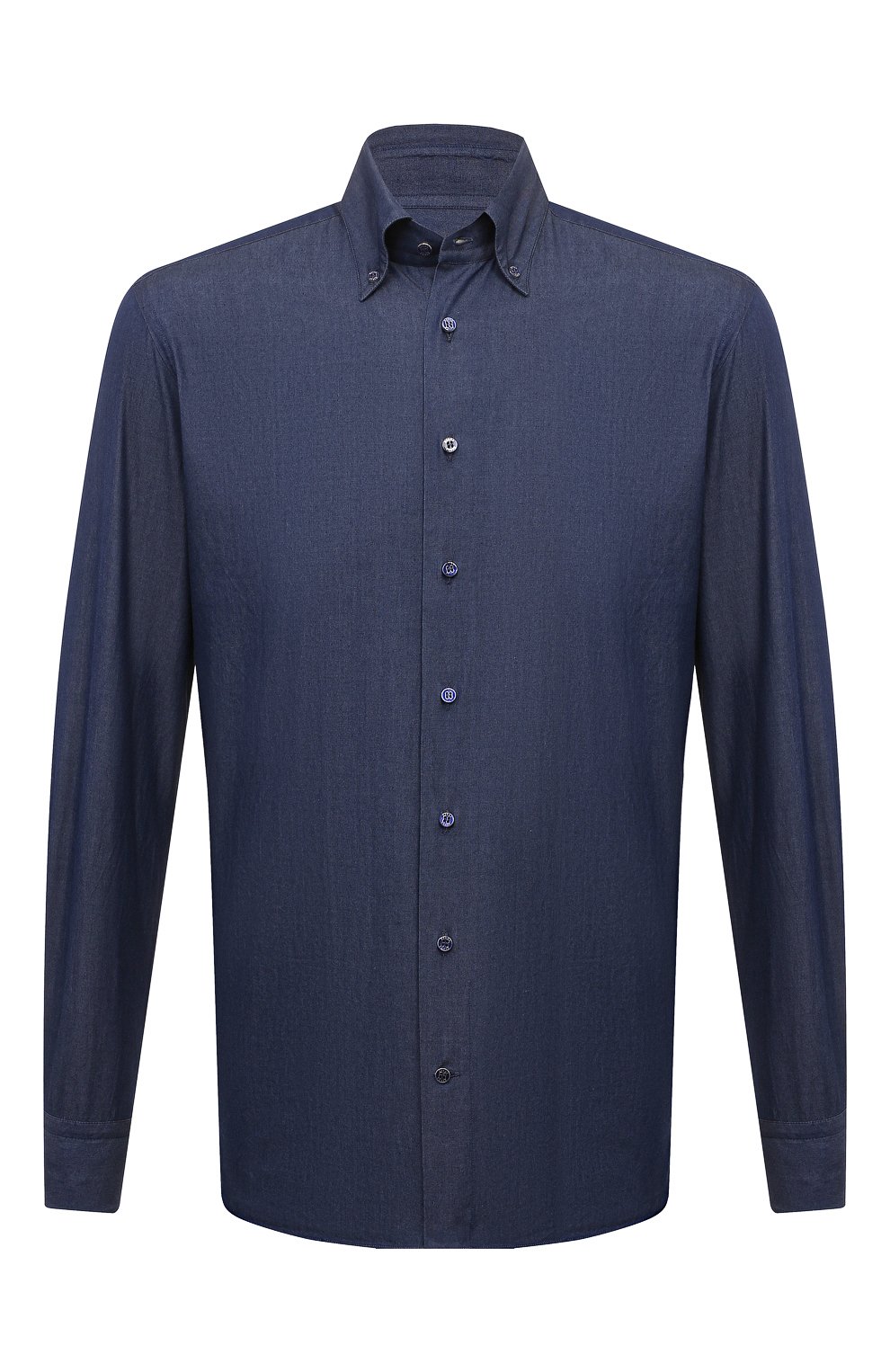 Рубашка из хлопка и кашемира ZILLI, арт. CLAC04ZS01BGTZS00600, фото 1