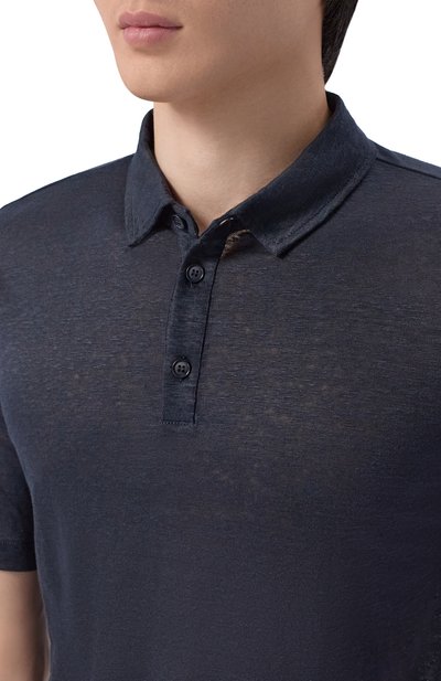 Льняное поло GIORGIO ARMANI, арт. 3RSF80/SJJMZ, фото 5