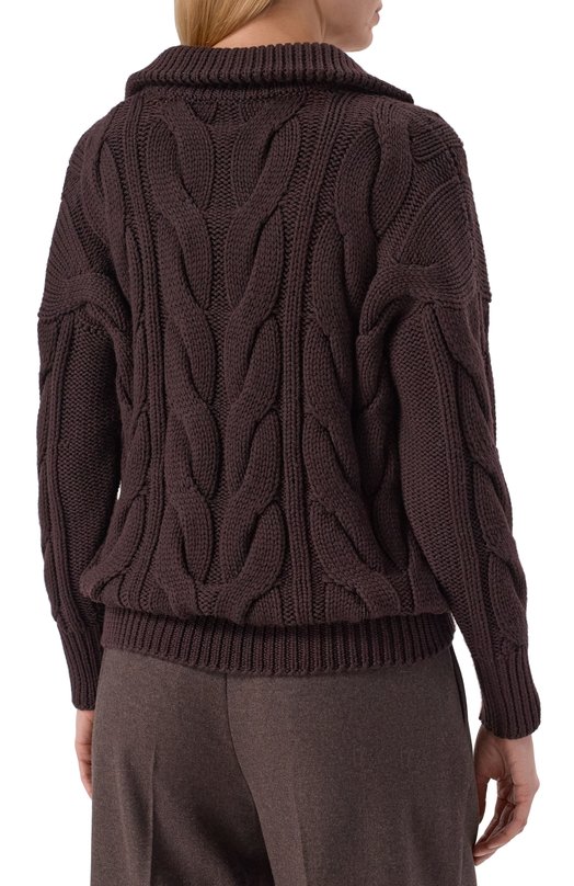 Шерстяной свитер MVST M25.1MW.K012/ATENE Коричневый  M25.1MW.K012/ATENE Фото 4