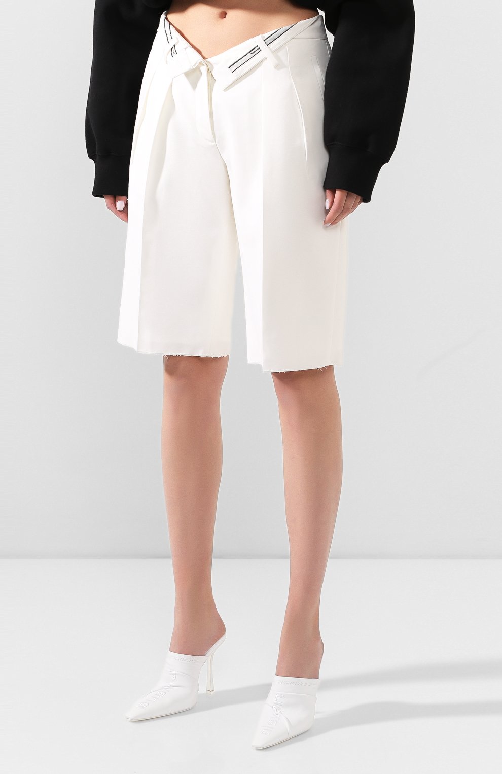 Шорты из смеси вискозы и шерсти ALEXANDER WANG, арт. 1WC1204257, фото 3