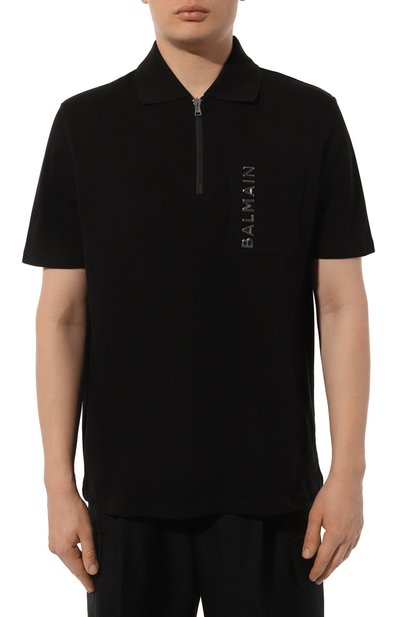 Хлопковое поло BALMAIN, арт. CH1GC030/BC61, фото 3