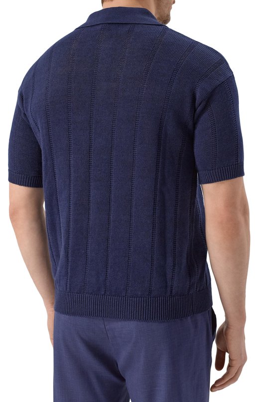 Кардиган изо льна и хлопка MVST MS60-1233-01MUBIG Синий  MS60-1233-01MUBIG Фото 4