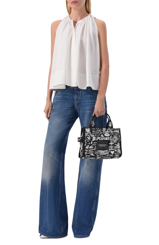 Сумка The Punk Scribble Tote Bag small MARC JACOBS (THE) 2S6HTT016H02 Чёрно-белый  2S6HTT016H02 Фото 3