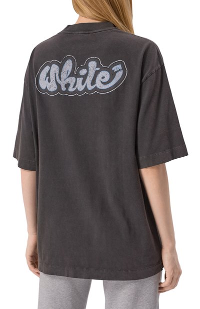 Хлопковая футболка OFF-WHITE, арт. 0WAA134S25JER003, фото 4