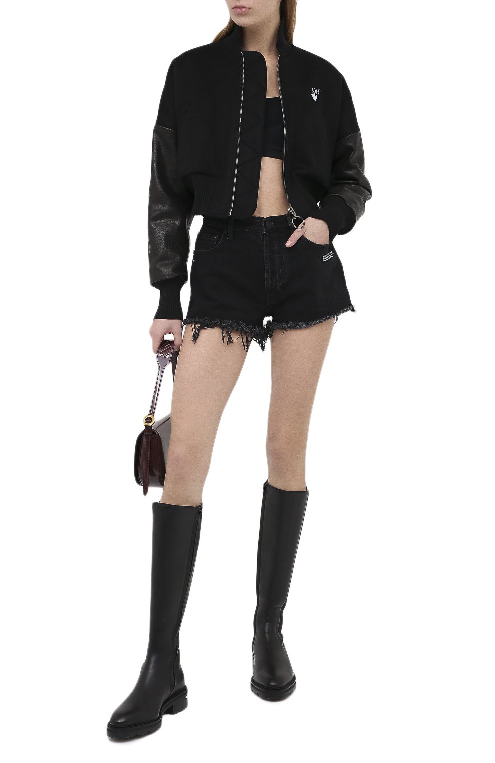 Шерстяной бомбер OFF-WHITE, арт. 0WEH014E20FAB0011055, фото 2