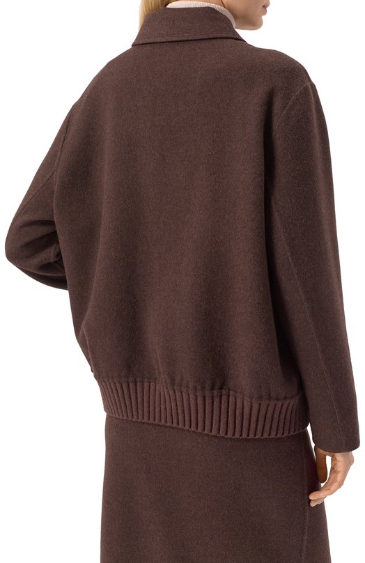 Бомбер из шерсти и кашемира MVST TXTRBCK-Y331-1/LP1446 Коричневый  TXTRBCK-Y331-1/LP1446 Фото 4