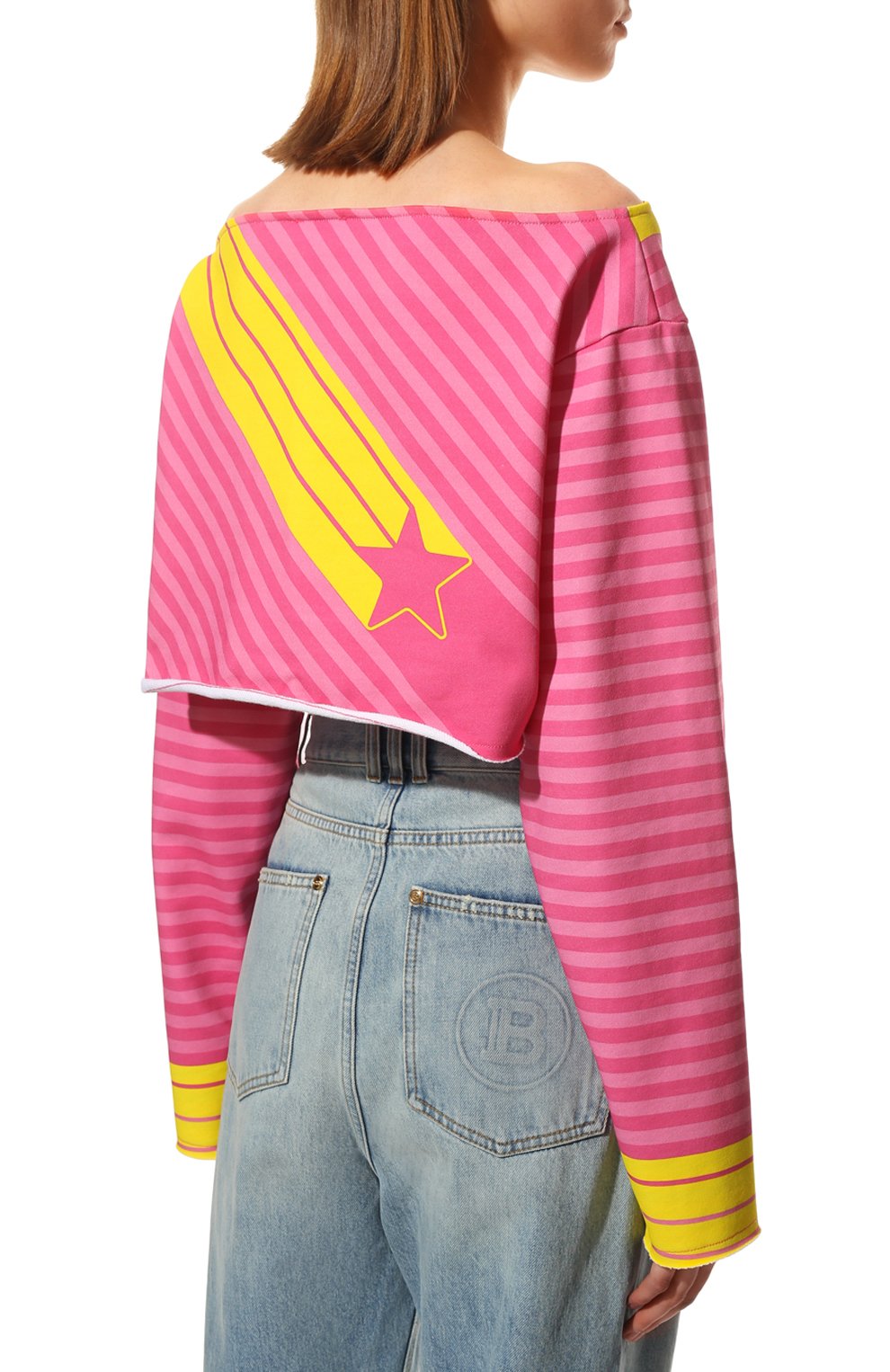 Хлопковый топ balmain x barbie BALMAIN, арт. XF2A0080/04GB, фото 4