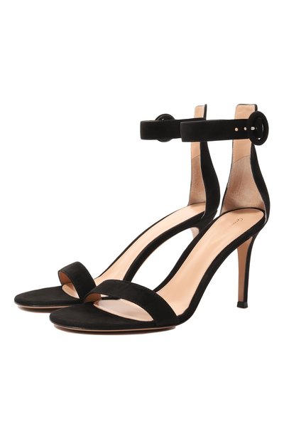 Женские замшевые босоножки portofino 85 GIANVITO ROSSI, арт. G60953.85RIC.CAMNER0