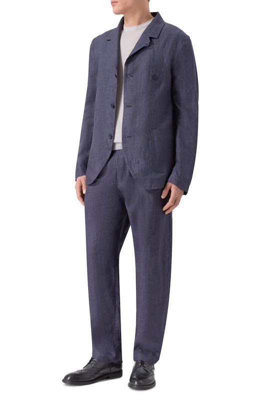 Льняные брюки Hannes Roether PA21DRE.619 Синий  PA21DRE.619 Фото 2