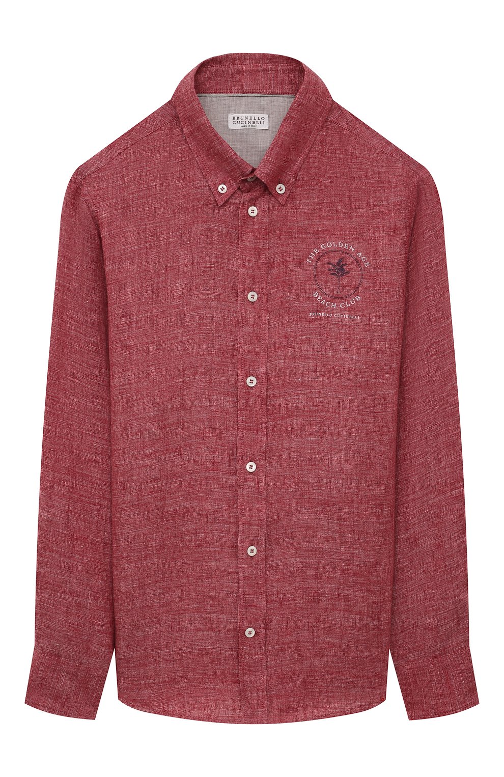 Льняная рубашка BRUNELLO CUCINELLI, арт. BM633C305C, фото 1