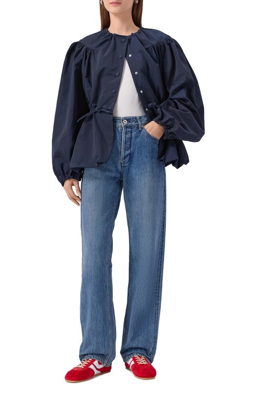 Замшевые кроссовки Dries Van Noten 011722/0126 Красный  011722/0126 Фото 3