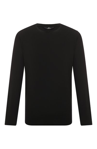 Мужская хлопковый лонгслив 7 FOR ALL MANKIND, арт. JSPM2370BK