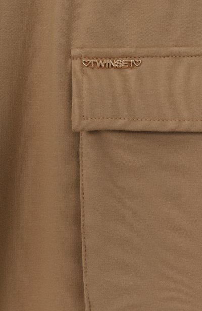 Хлопковые брюки-карго TWINSET, арт. 251GJ2586/8-16, фото 3