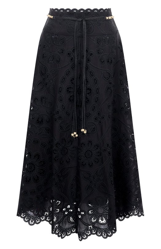 Хлопковая юбка Zimmermann 3584SSS251 Чёрный 3584SSS251