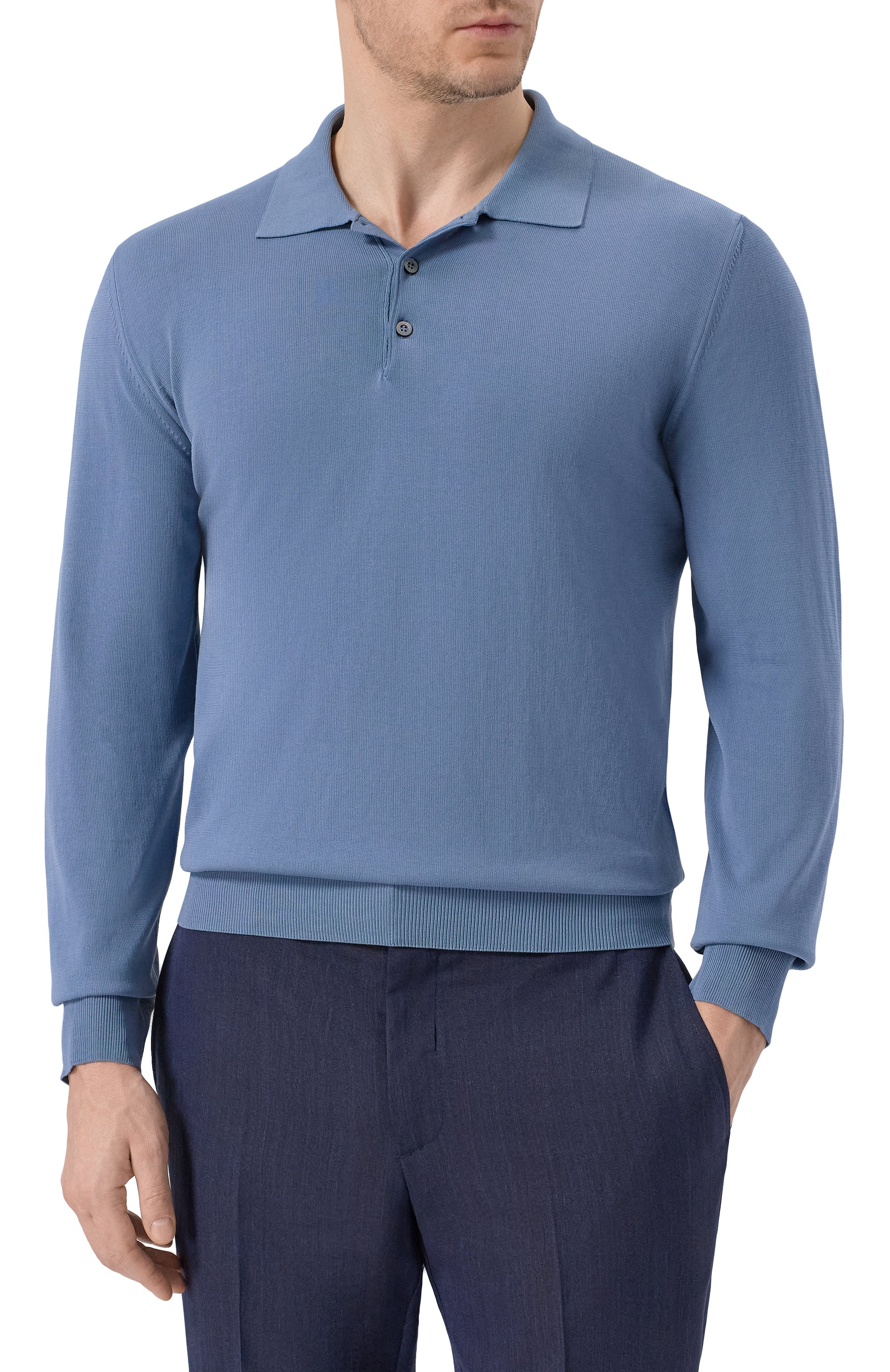 Хлопковое поло CANALI, арт. C0017/MK02459, фото 3