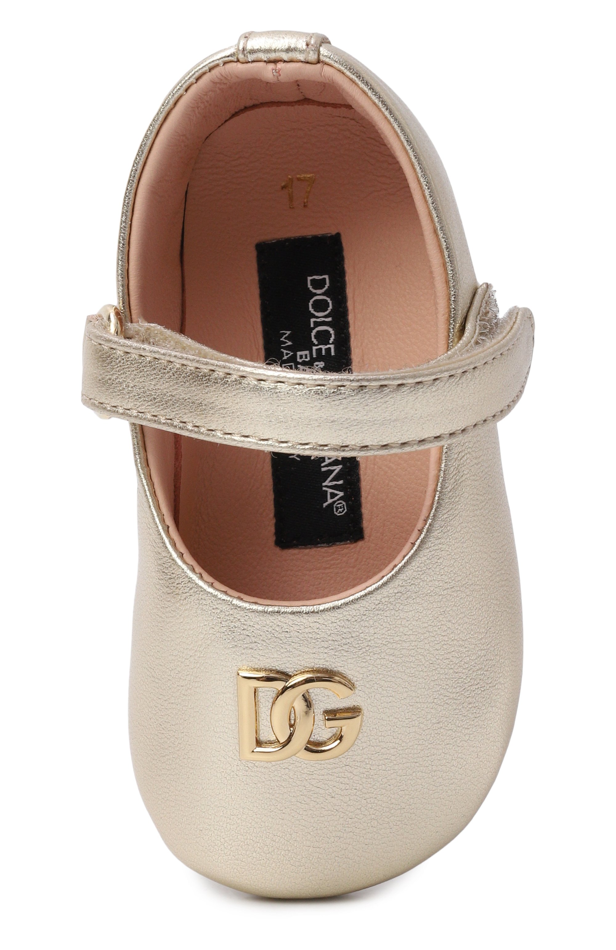 Кожаные пинетки DOLCE & GABBANA, арт. DK0161/AJ133, фото 4