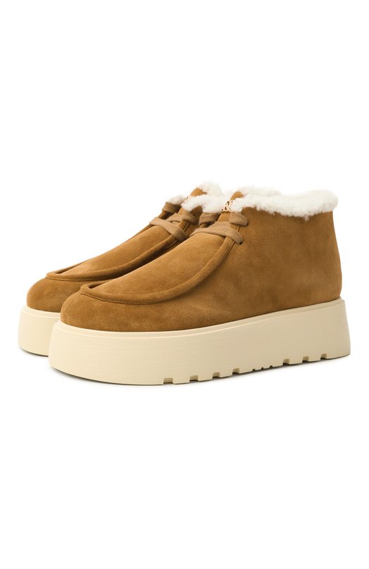 Замшевые ботинки Ale Casadei 2R525A0411/VEL0U Коричневый 2R525A0411/VEL0U