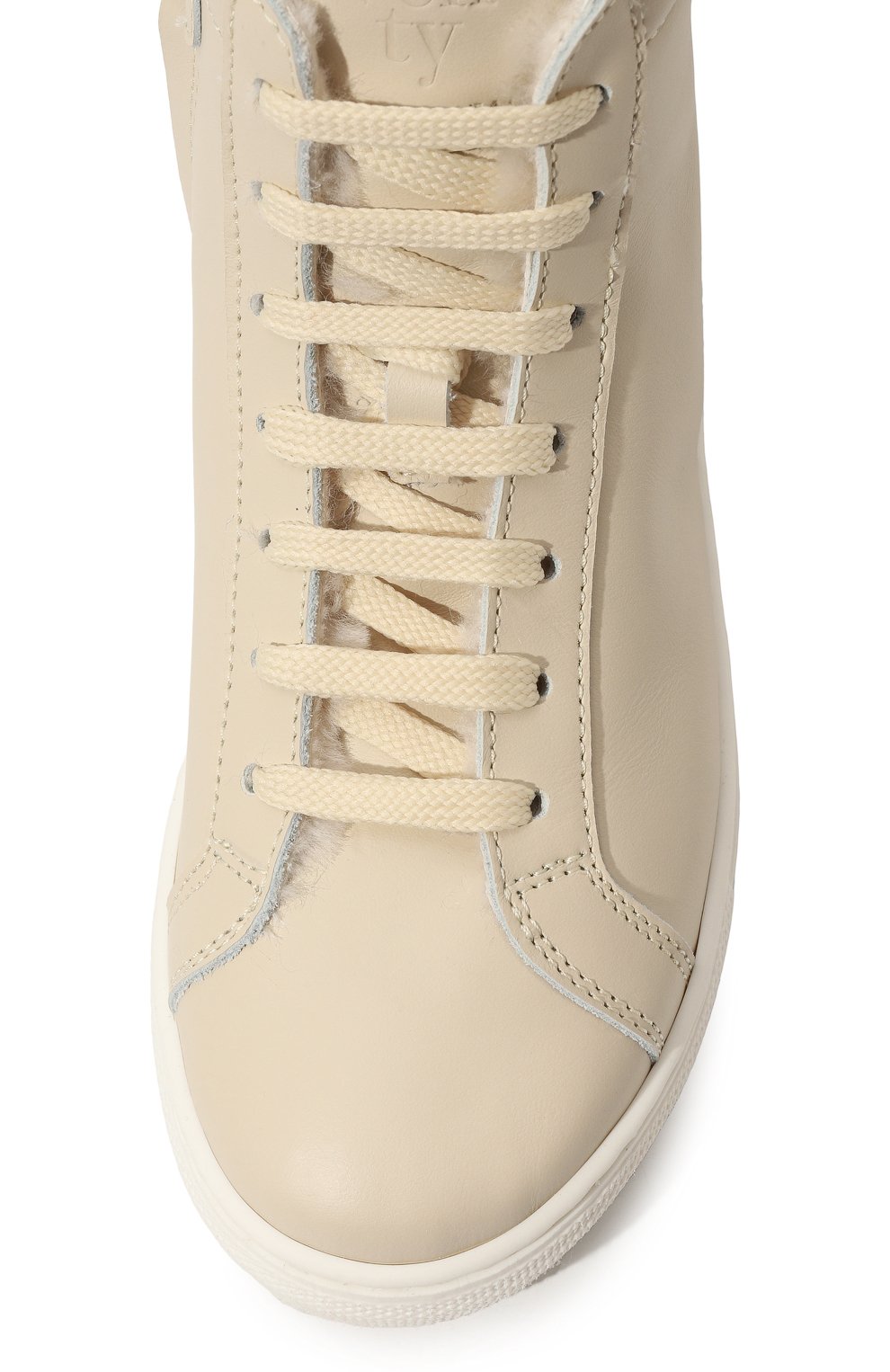 Высокие кеды из кожи ELEVENTY, арт. ET0A26 Z0737, фото 4