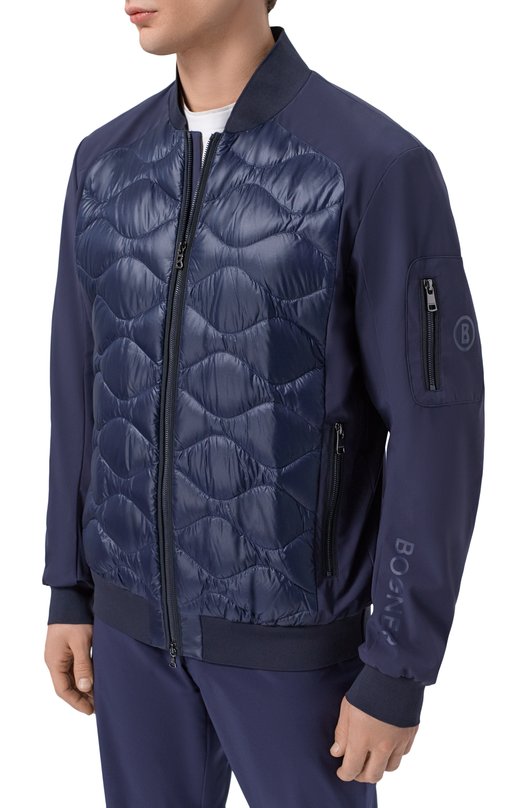 Комбинированный бомбер Bogner 32211212 Синий  32211212 Фото 3