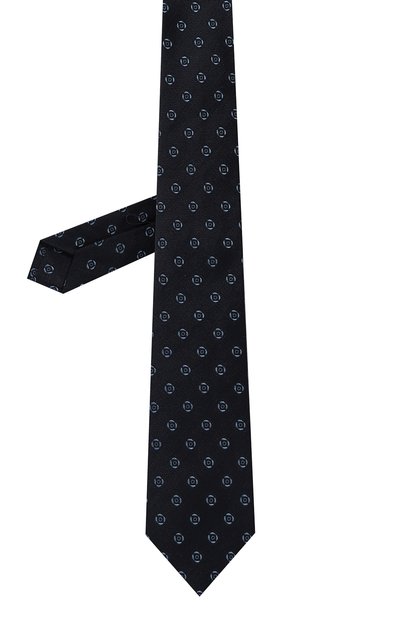 Галстук из хлопка и шелка LUIGI BORRELLI, арт. CR515085, фото 3