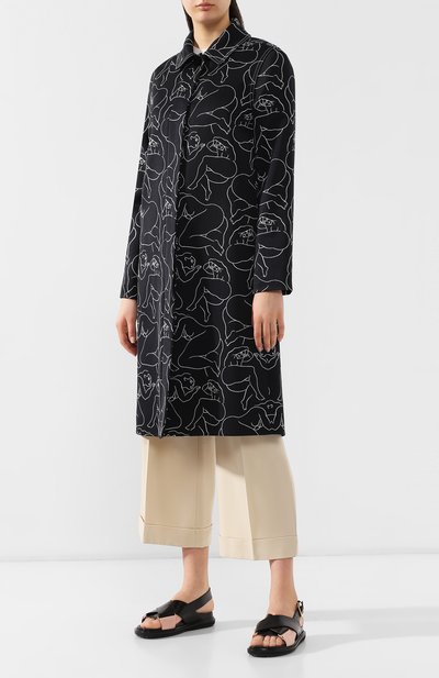 Пальто с принтом BY MALENE BIRGER, арт. Q66572003/0UT1001S91, фото 3