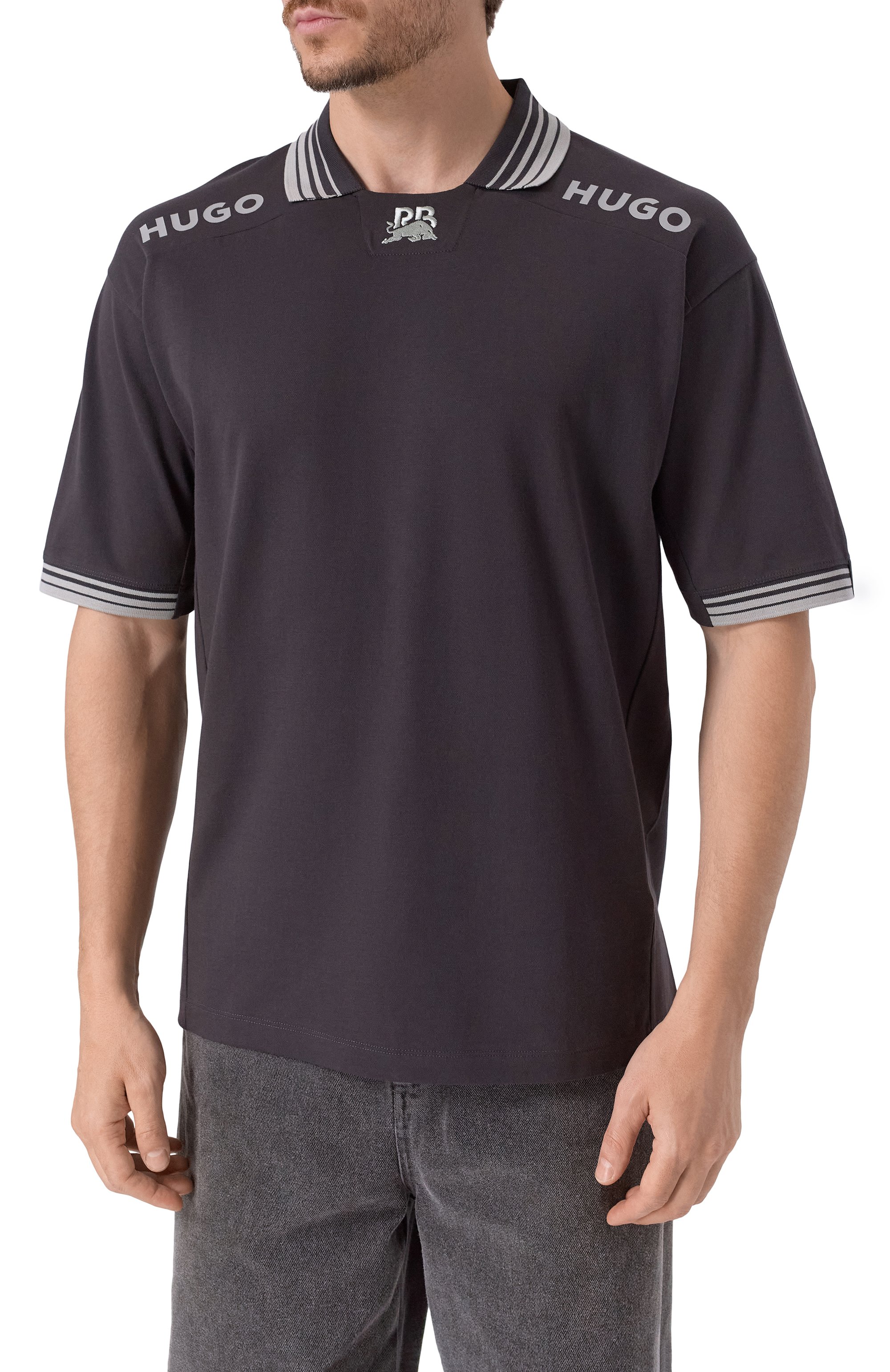 Хлопковое поло hugo x rb HUGO, арт. 50542772, фото 3