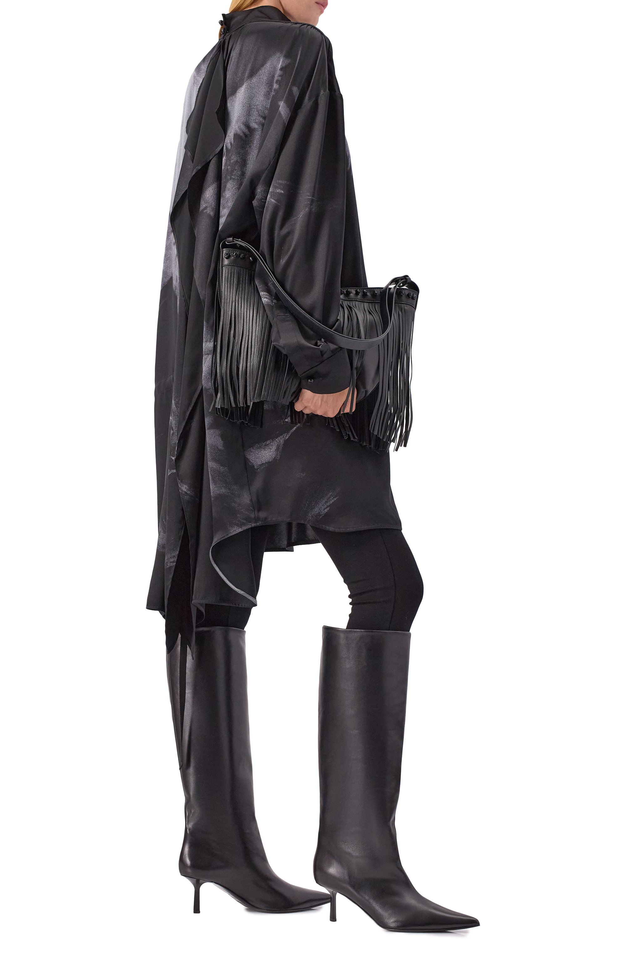 Шелковое платье ANN DEMEULEMEESTER, арт. B0013129/FA658, фото 2