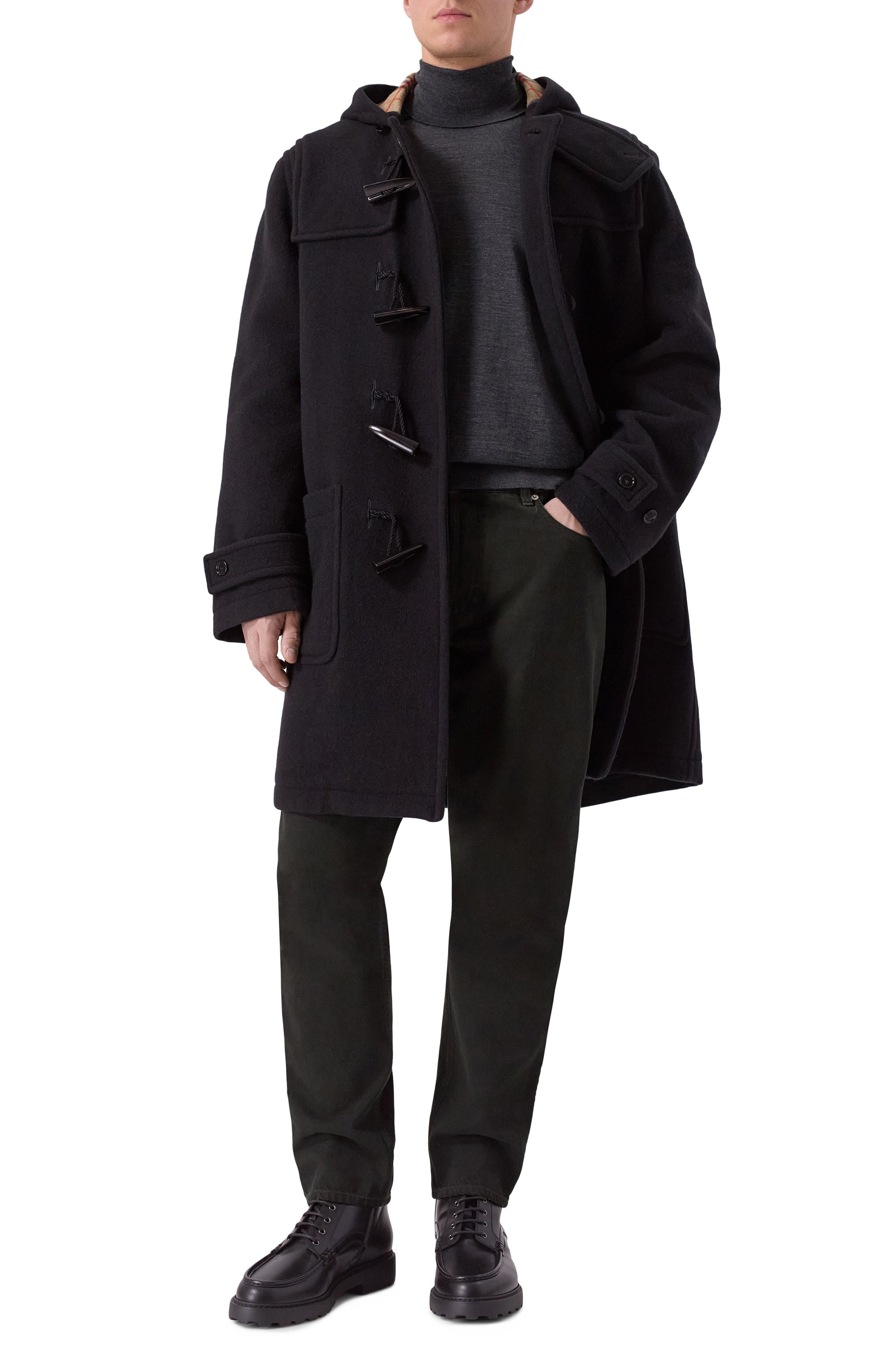 Шерстяной дафлкот BURBERRY, арт. 8113088, фото 2