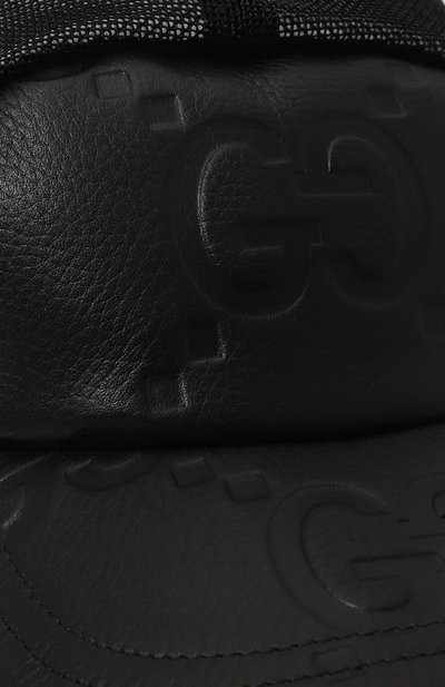 Комбинированная бейсболка jumbo gg GUCCI черного цвета по цене 58150 руб., арт. 752640/4HA1H, фото 4 Комбинированная бейсболка jumbo gg GUCCI, арт. 752640/4HA1H, фото 4
