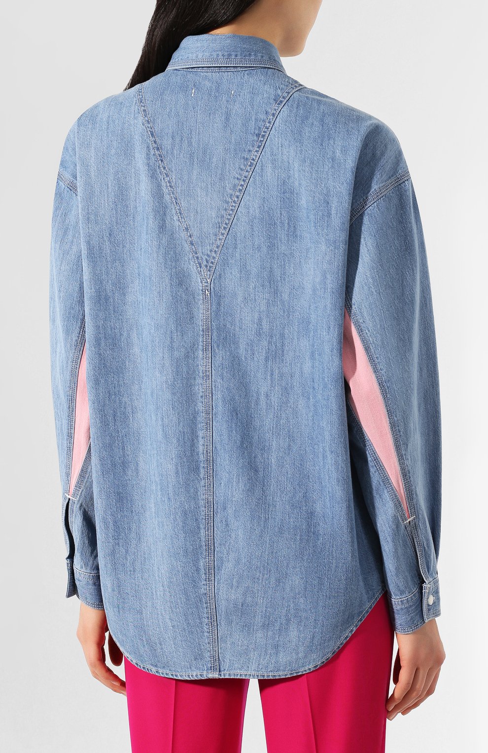 Джинсовая рубашка RAG AND BONE синего цвета по цене 35350 руб., арт. WCW20SA0194419, фото 4 Джинсовая рубашка RAG AND BONE, арт. WCW20SA0194419, фото 4