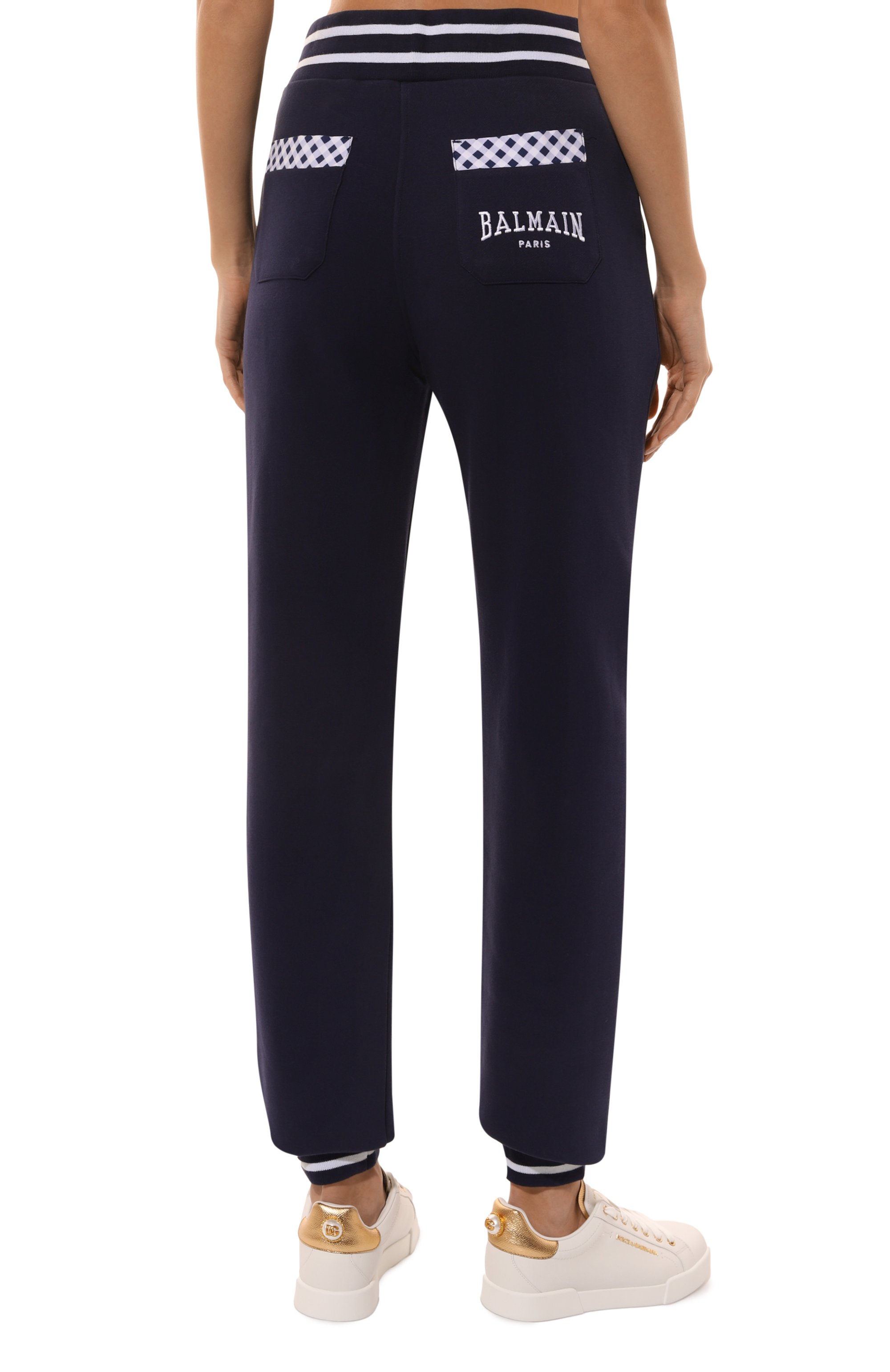 Хлопковые джоггеры BALMAIN, арт. DF00B014/BC83, фото 4