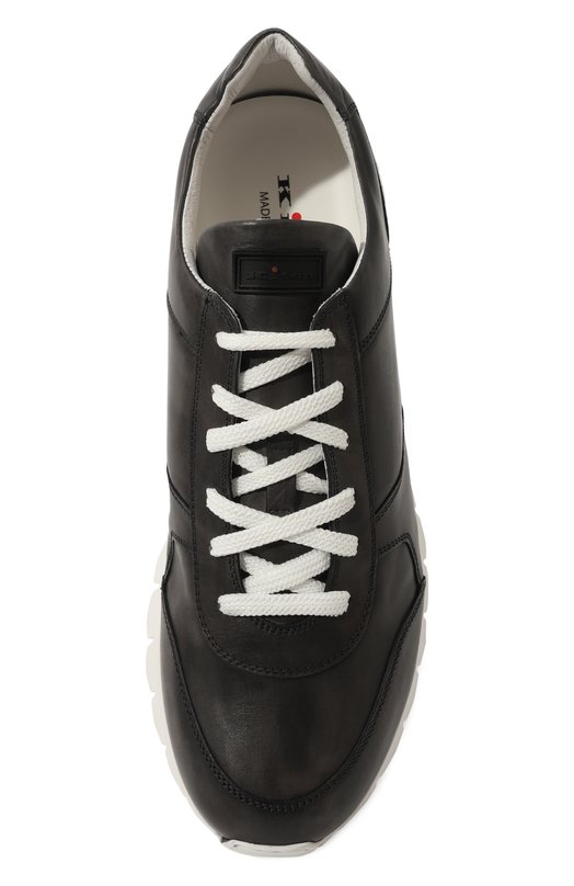 Кожаные кроссовки Kiton USSA077N00100 Серый  USSA077N00100 Фото 6