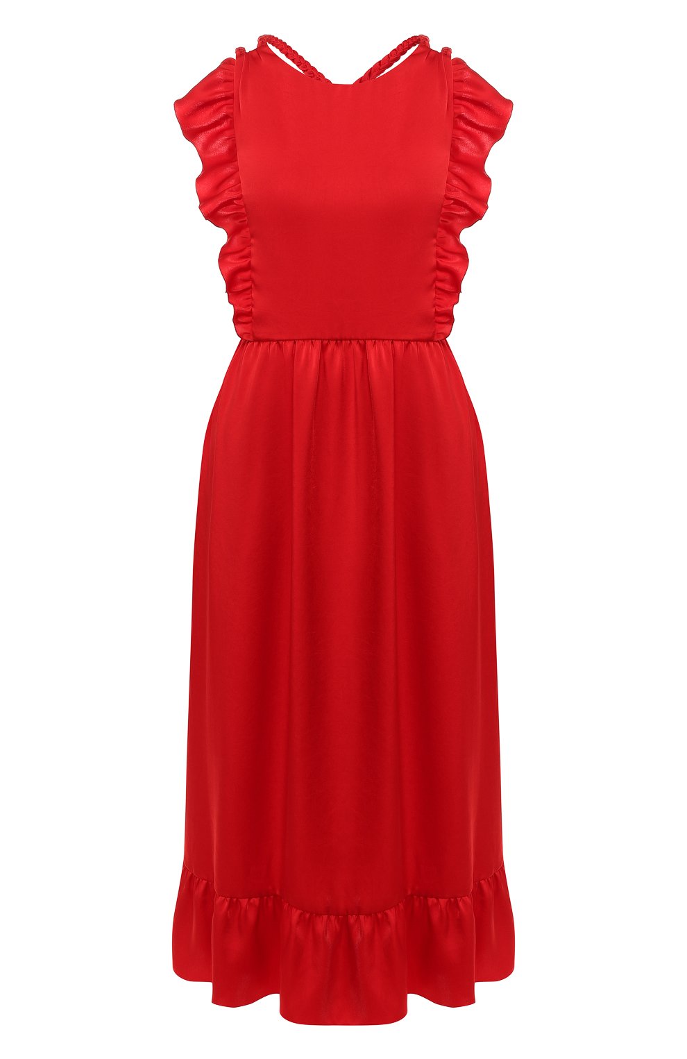 Платье-миди REDVALENTINO красного цвета по цене 54850 руб., арт. RR0VAD60/HGA, фото 1 Платье-миди REDVALENTINO, арт. RR0VAD60/HGA, фото 1