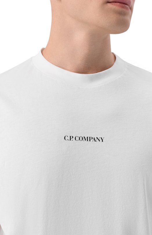 Хлопковая футболка C.P. Company 20CMTS087A/005100W Белый  20CMTS087A/005100W Фото 5
