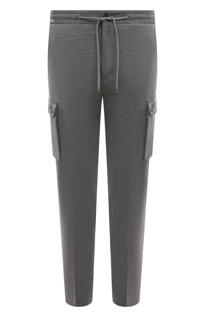 Мужские брюки-карго из шерсти и хлопка CORNELIANI, арт. 934L14-9318800