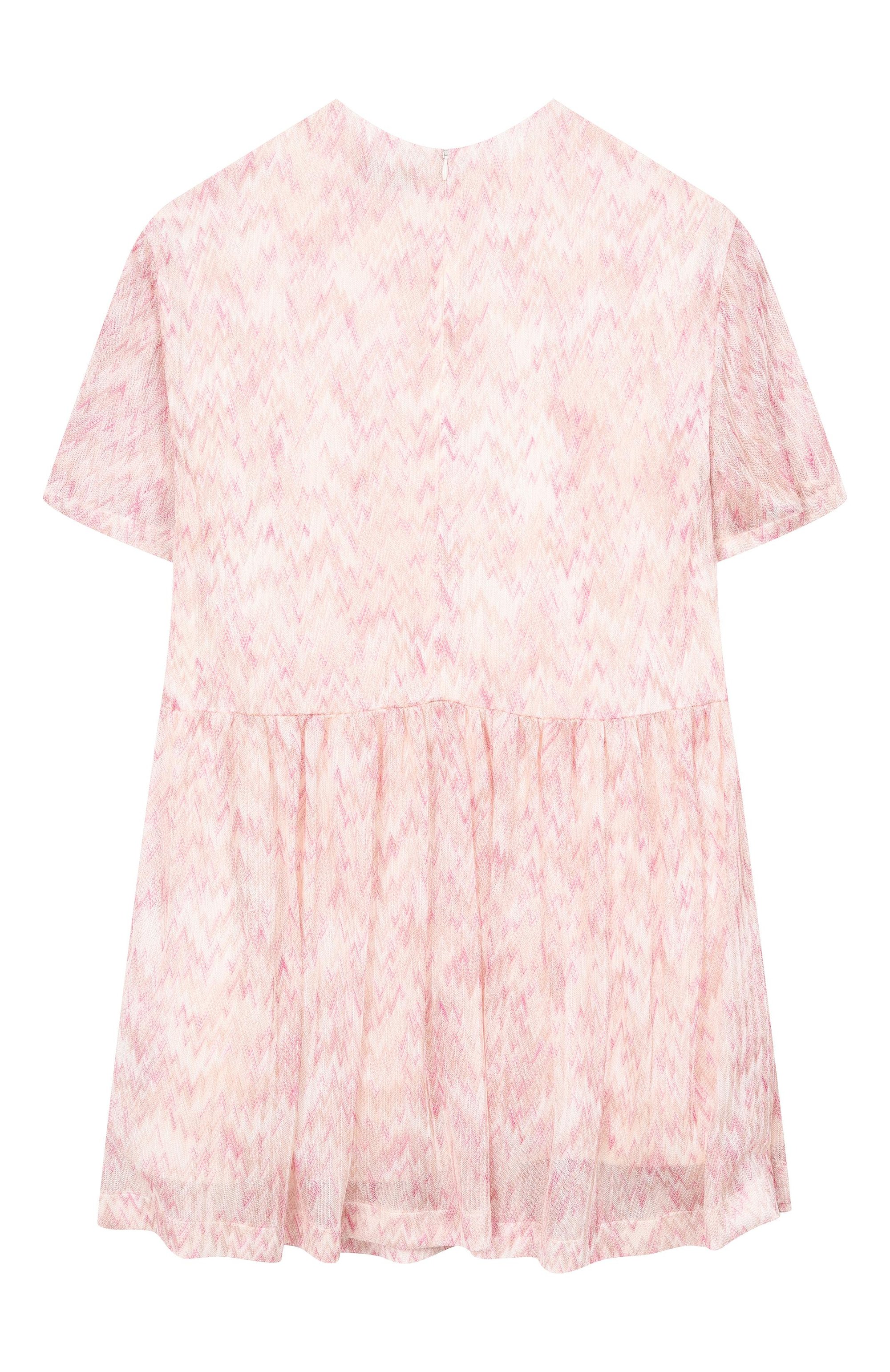 Платье из вискозы MISSONI розового цвета по цене 42450 руб., арт. MY1A31/Q0113_001, фото 2 Платье из вискозы MISSONI, арт. MY1A31/Q0113_001, фото 2