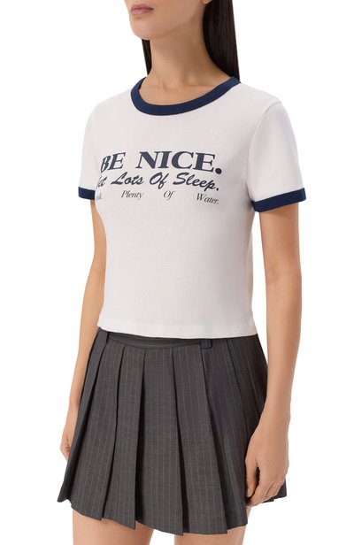 Хлопковая футболка SPORTY AND RICH, арт. T0073712003WH88, фото 3